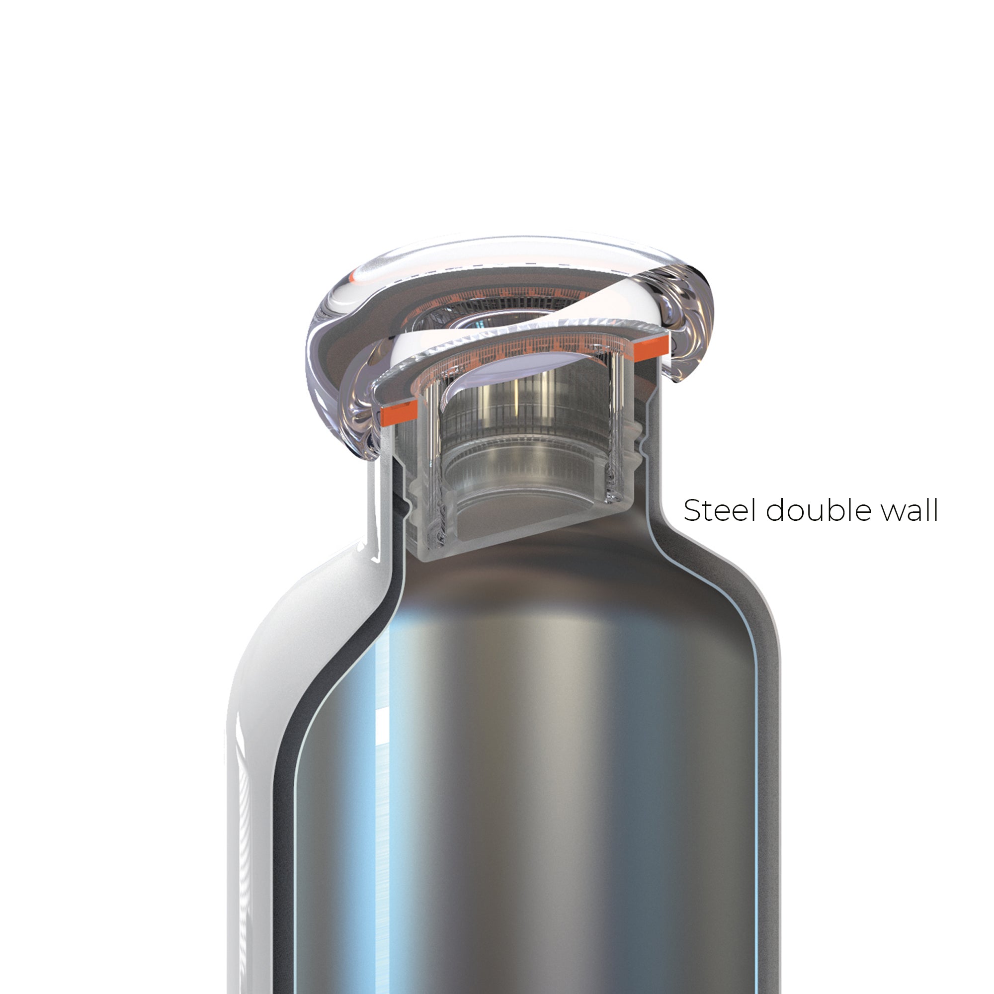 THERMAL TRAVEL BOTTLE "ON THE GO"