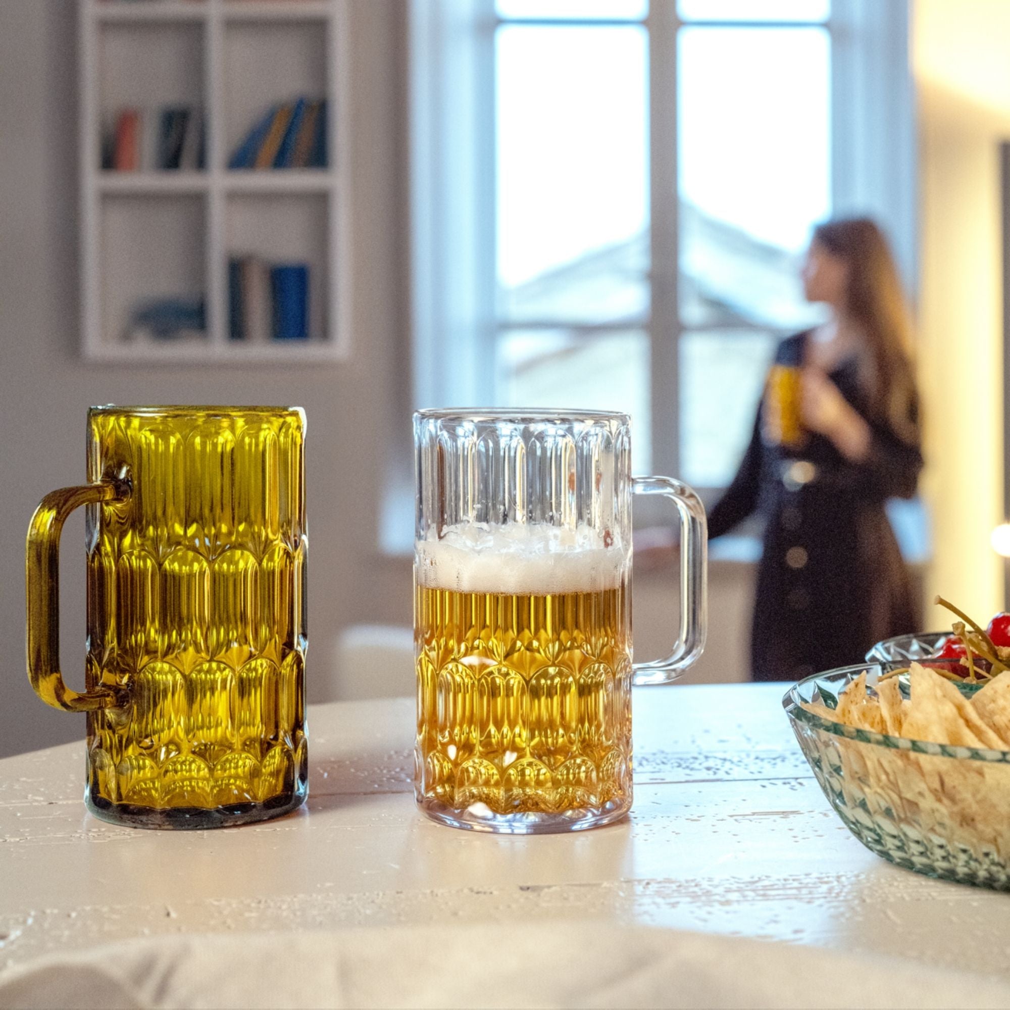 SET AUS 4 BIERGLÄSERN "VANITY"