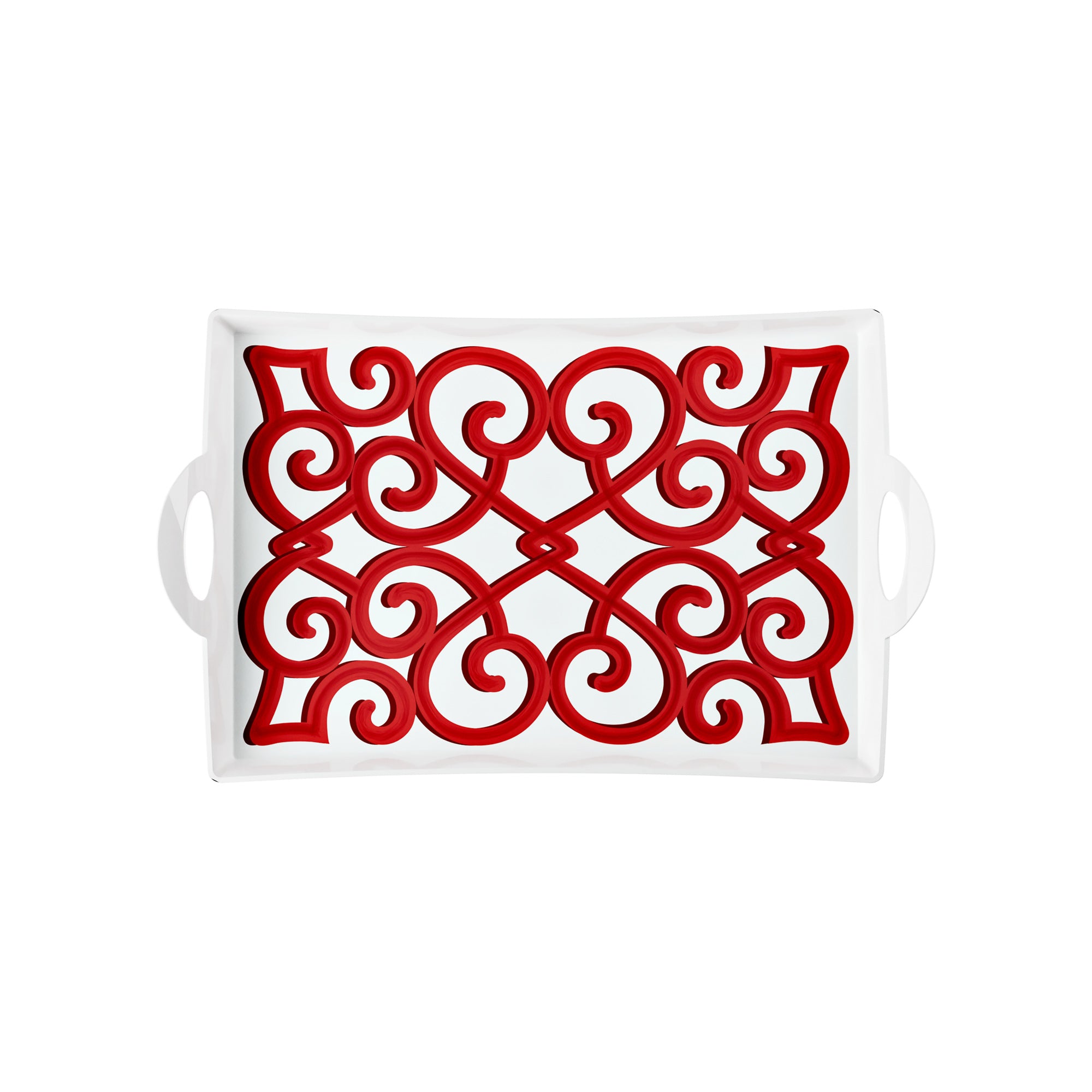 RECTANGULAR TRAY WITH HANDLES "HARMONIA"