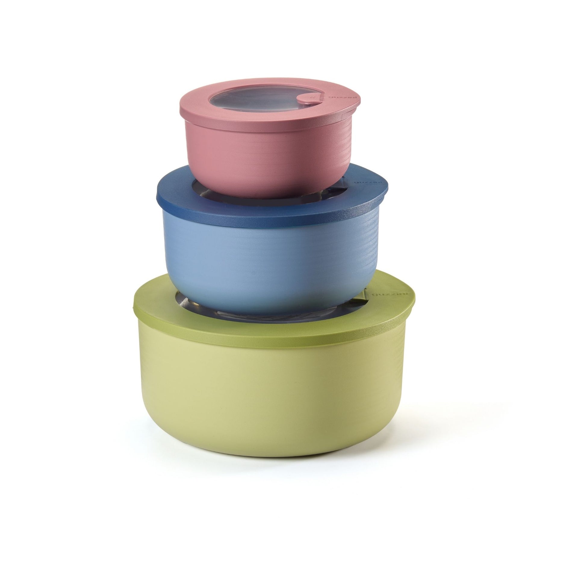 SET 3 CONTAINERS STORE&MORE BIO "FOOD STORAGE" ROUND
