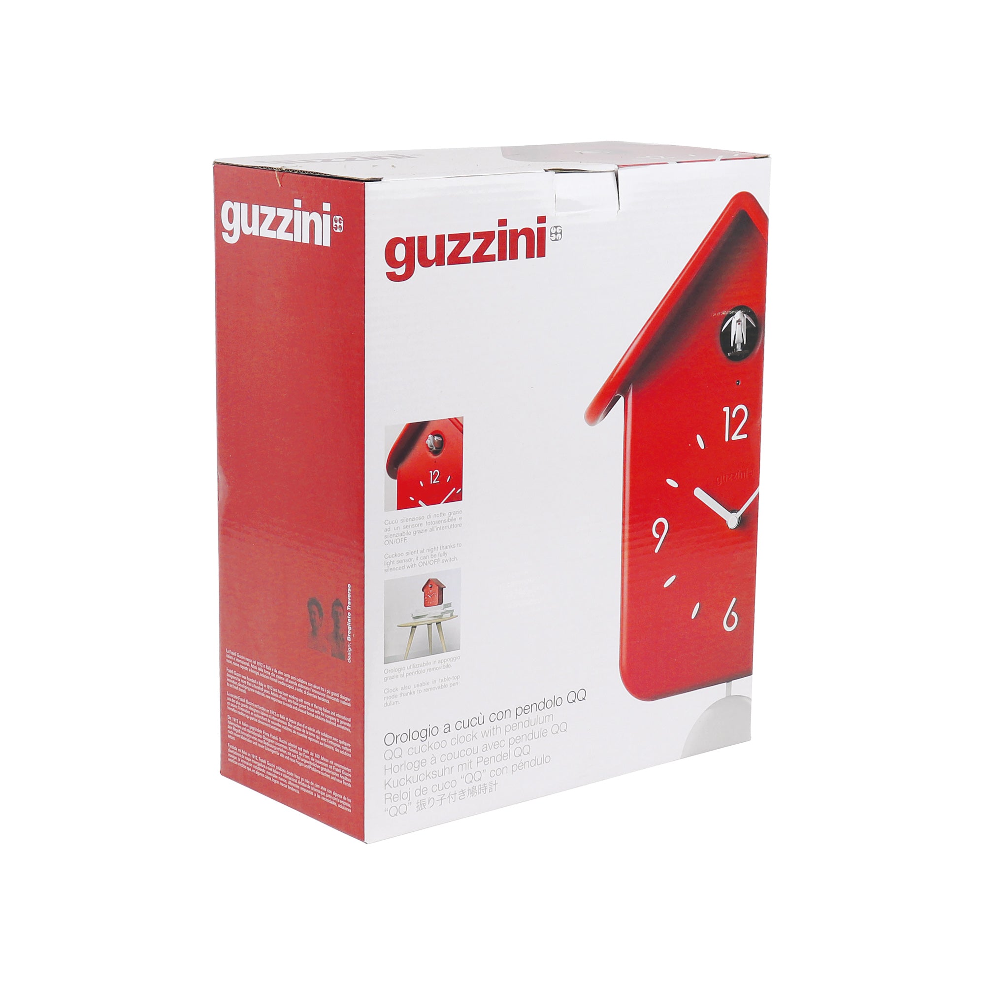 90s guzzini vintage wall 時計　ポストモダン Amazon.com: Guzzini Clocks, Red, One Size : Home & Kitchen
