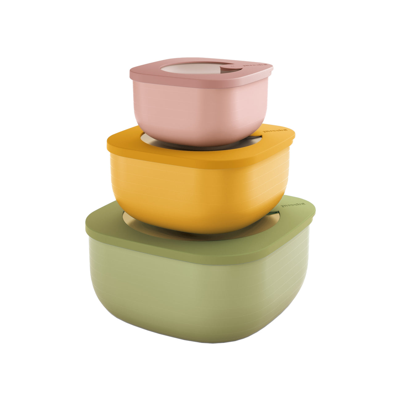 SET 3 SHALLOW CONTAINERS 'STORE&MORE BIO'