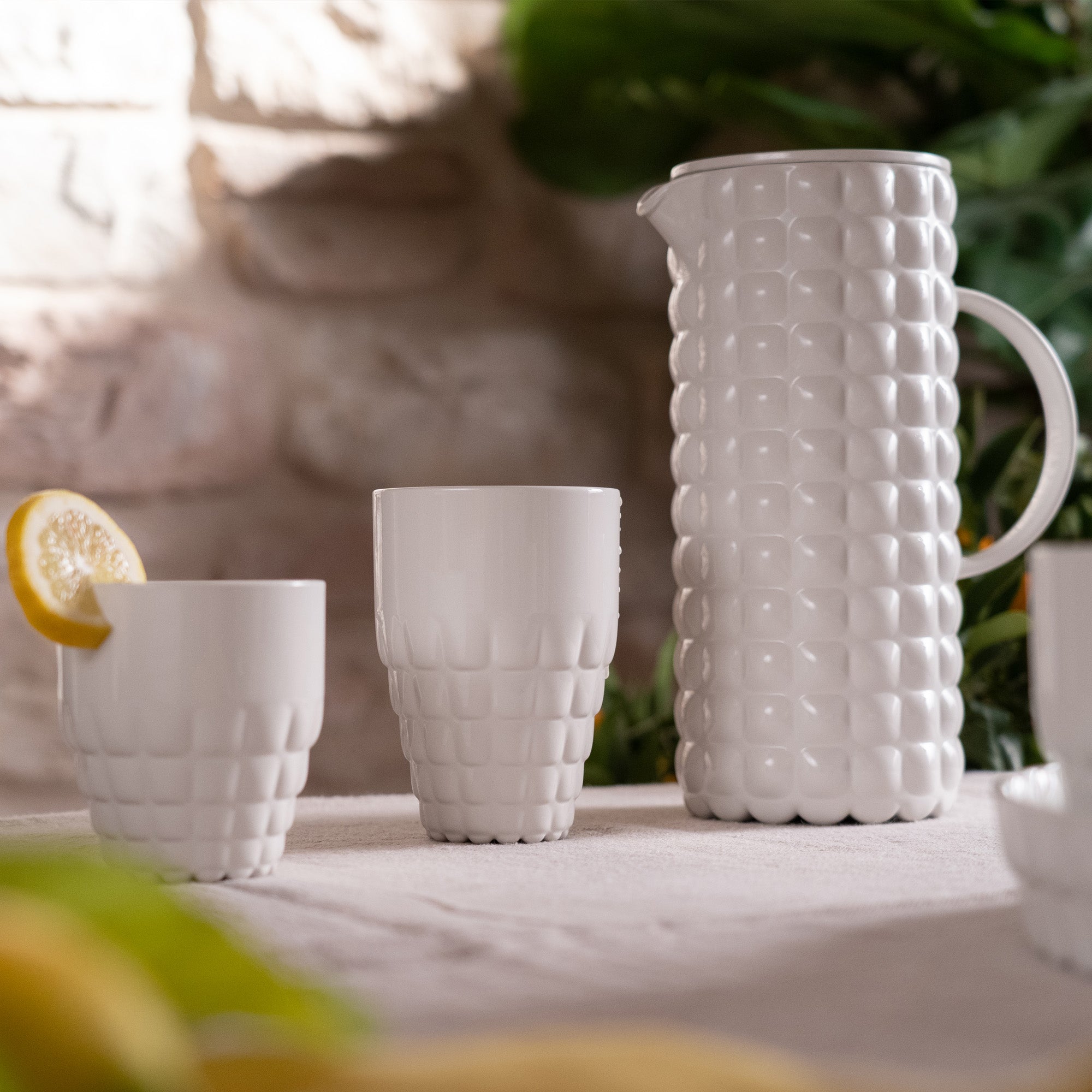 Carafe Guzzini 181701264 En Plastique Avec Couvercle Et Grille - 1,8 L Terre Cuite
