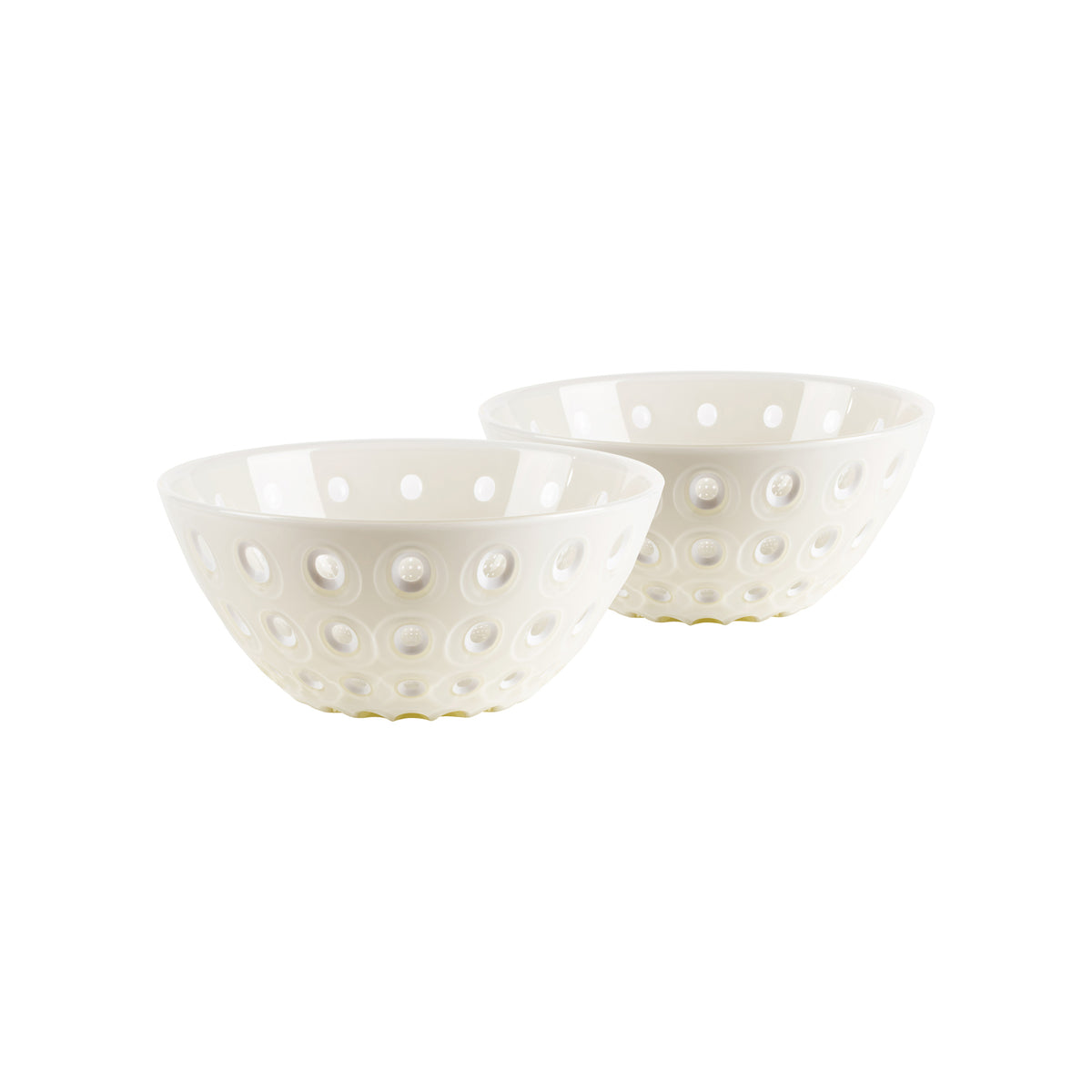 SET 2 BOWLS Ø12CM "LE MURRINE" Pearl White Pearl