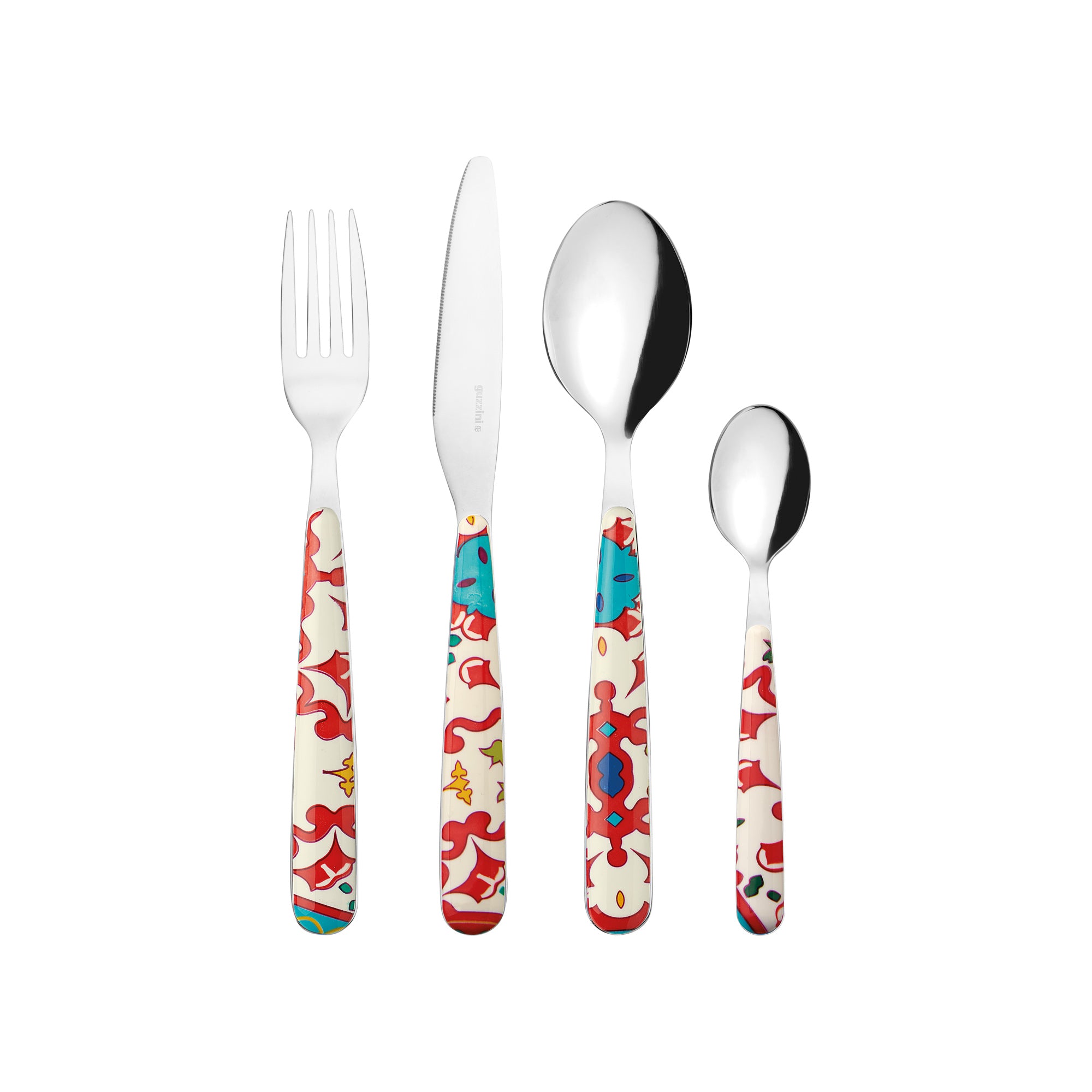Posate da insalata con manico corallo - L'Oasi ceramiche Posate da insalata con manico corallo - L'Oasi ceramiche