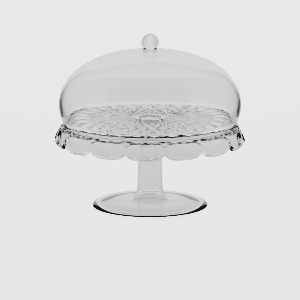 CAKE STAND WITH DOME 
