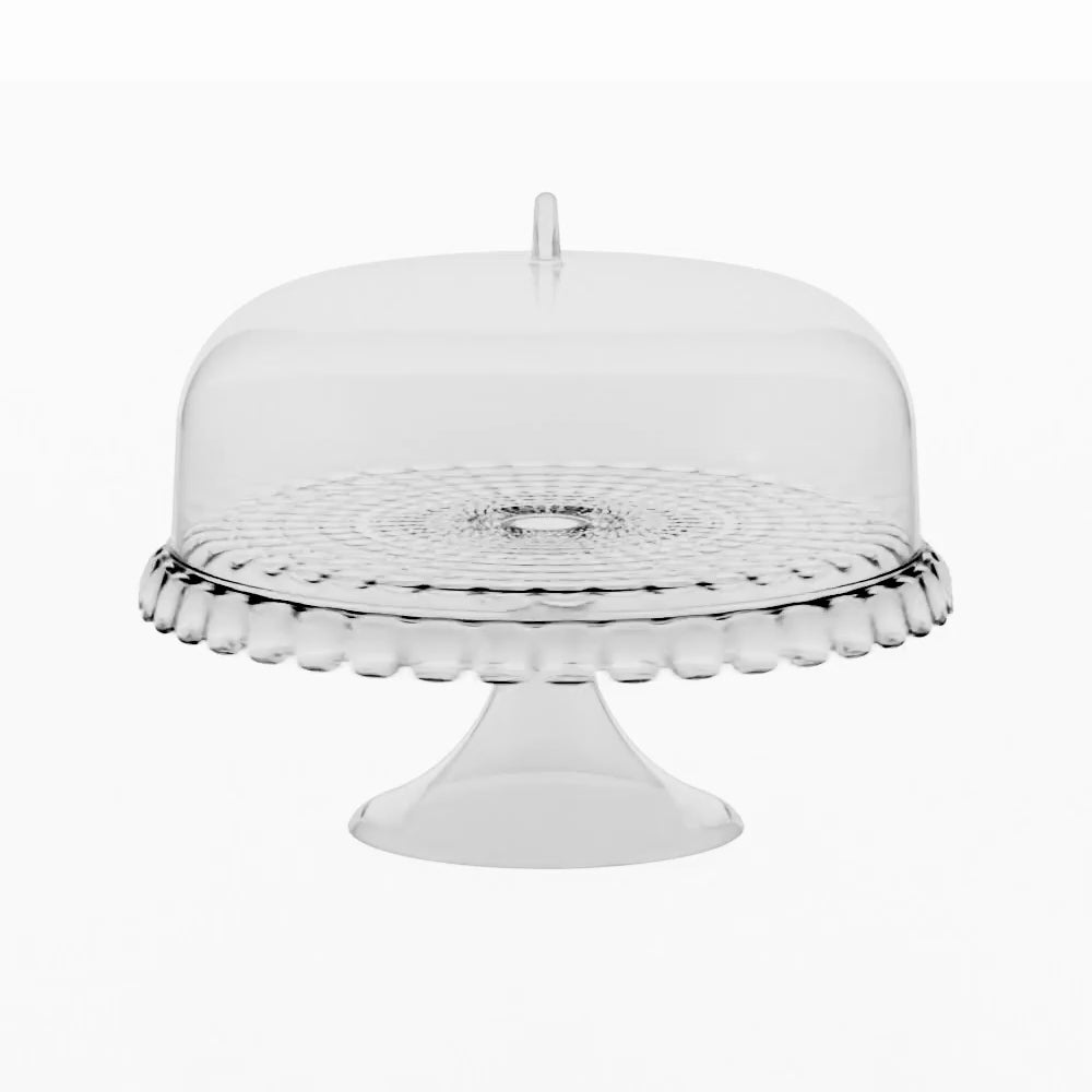 CAKE STAND WITH DOME 