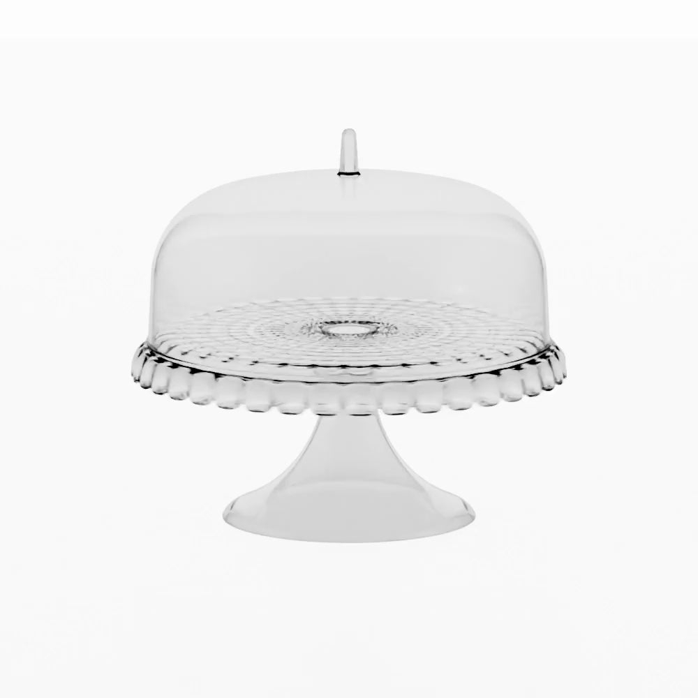 CAKE STAND WITH DOME 